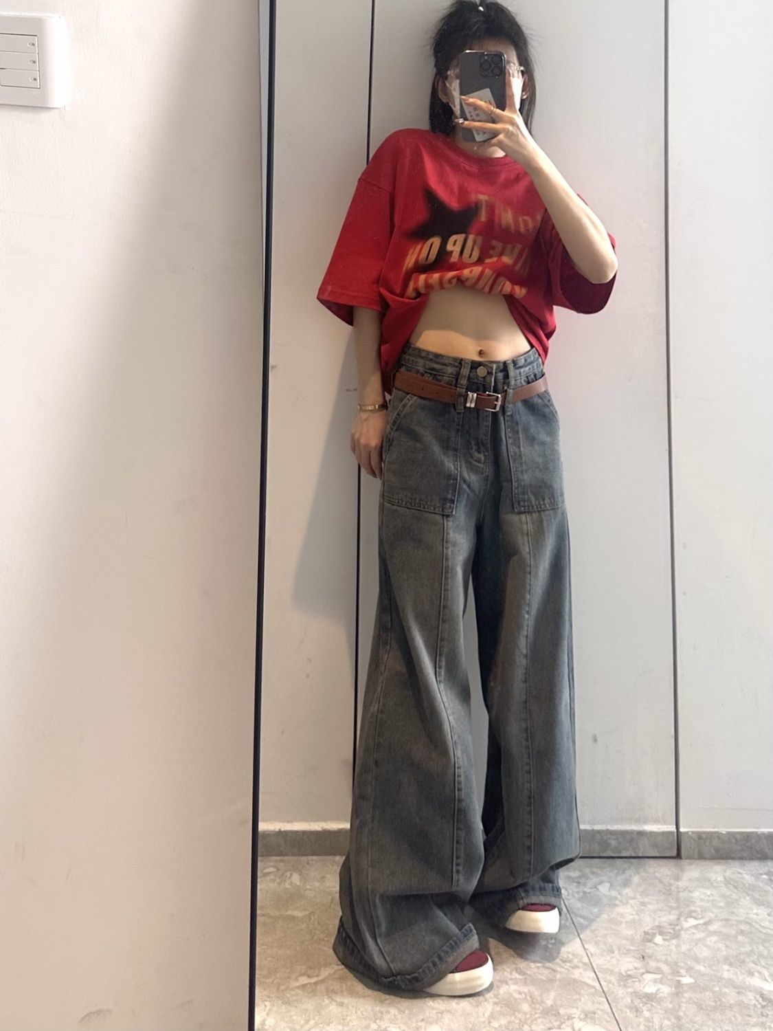 Jeans Woman Denim Trousers Kaw – Japanese Street Fashion Female Bewertung und Preis